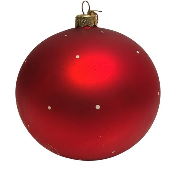 Andrzej Glass Ornament Hand Made In Poland Large Christmas Ball Teddy Bear - Picture 4 of 12